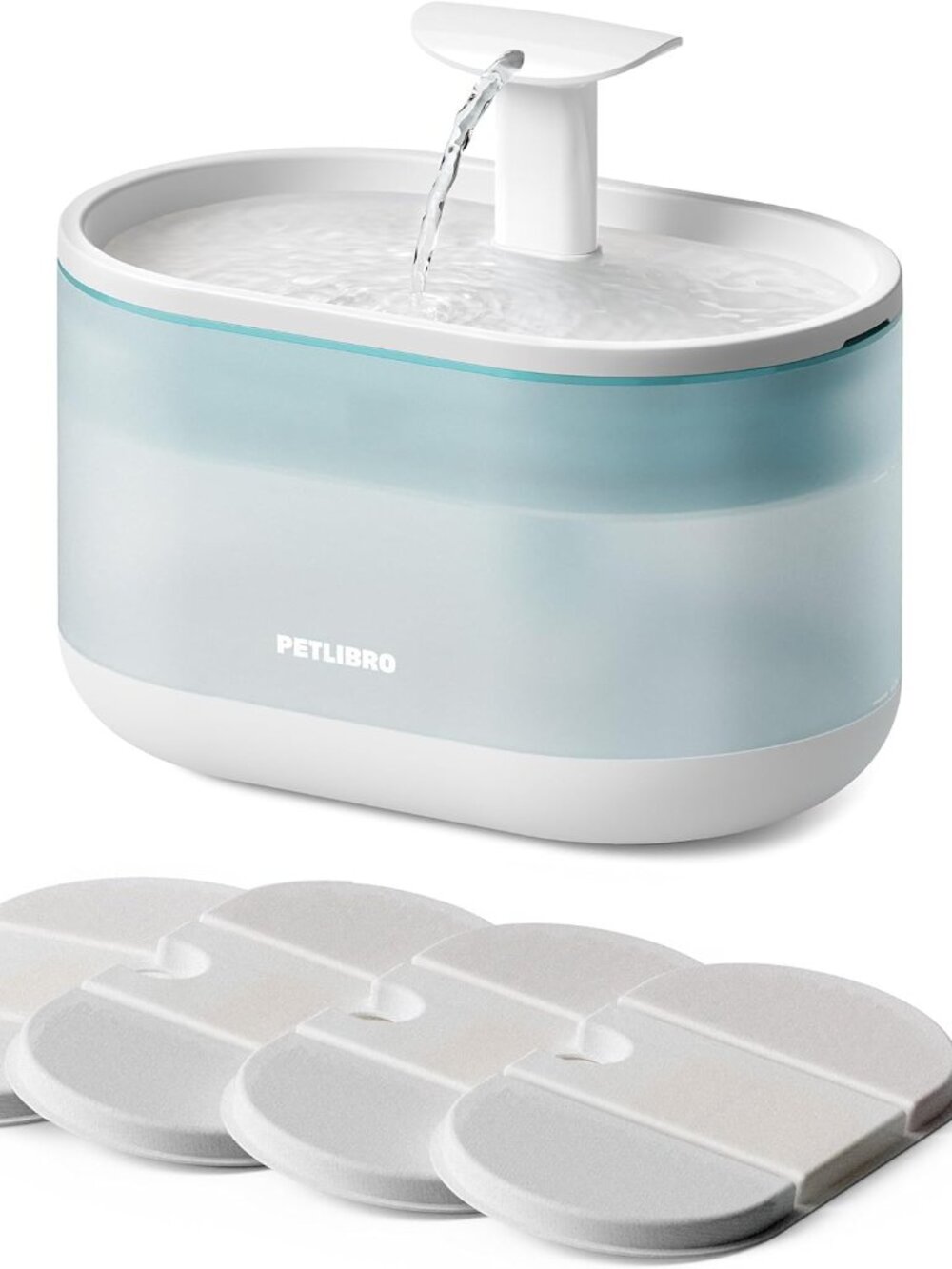 PETLIBRO Cat Water Fountain Ultra Quiet with Two Flow Modes, Large-Size Filter